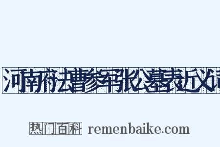 河南府法曹参军张公墓表近义词是什么意思的图片